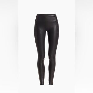Spanx black faux leather legging. Sz Med